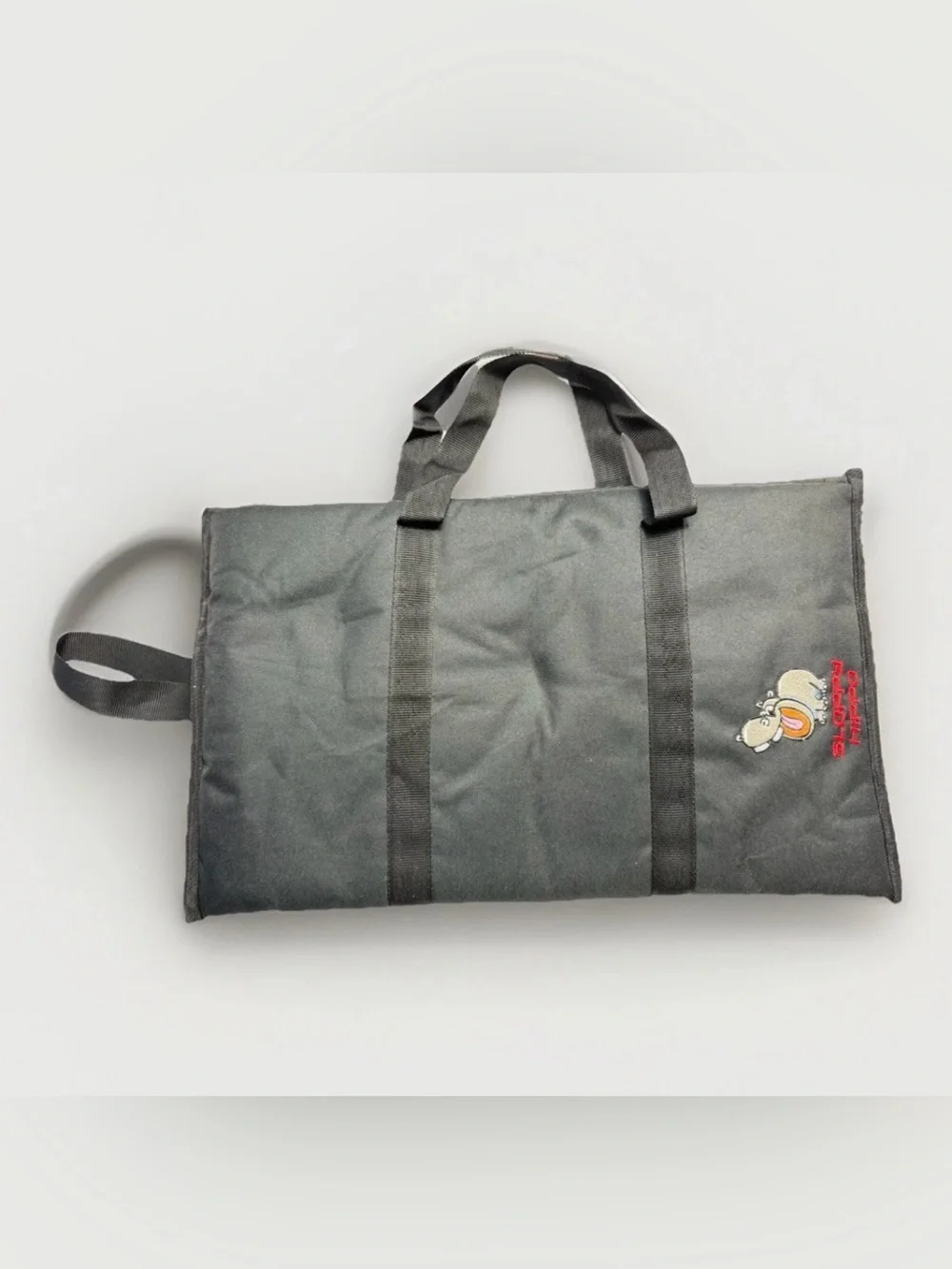 Sloppy Hippo 10” x 17” Rectangular Flat Soft Padded Bag Black Waterproof Durable
